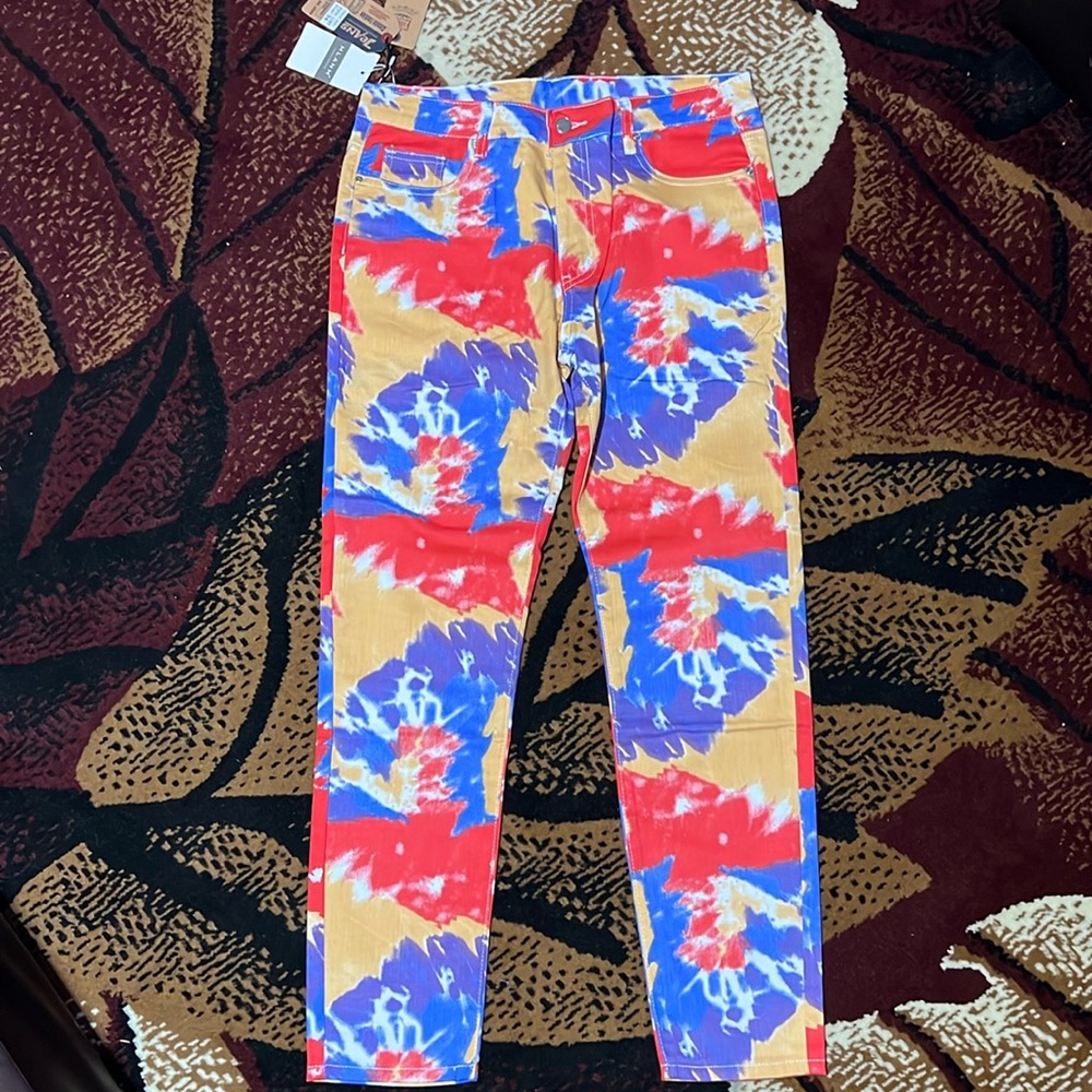Paint, splatter, designer, jeans